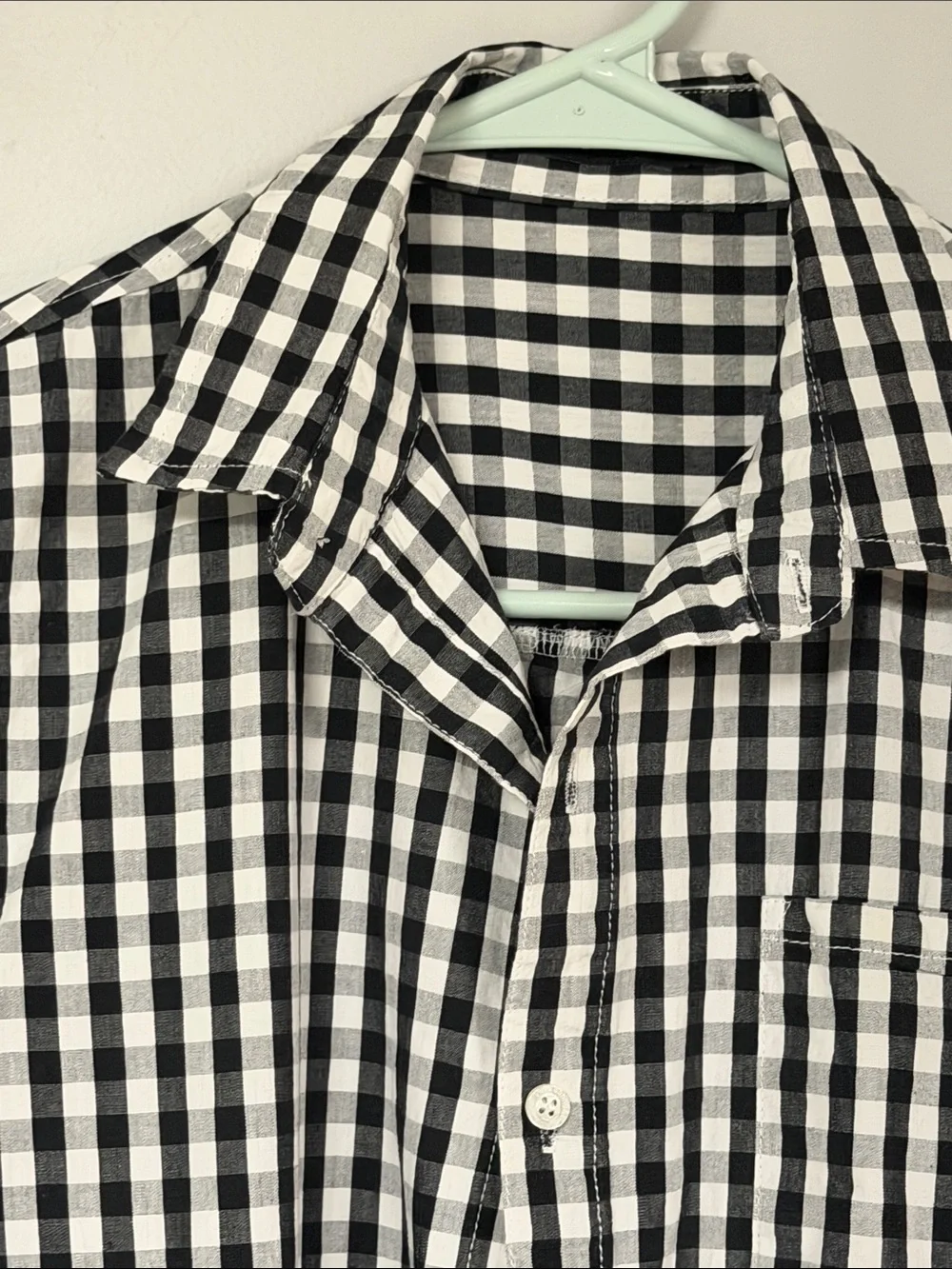 Spring & Gege Boys Long Sleeve Plaid Button Down 100% Cotton Shirt Blue Size XL